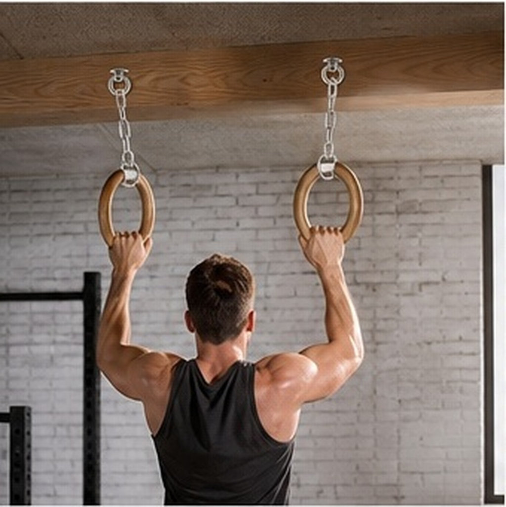 Gymnastic Ring - 2 crochets de suspension pour plafond,