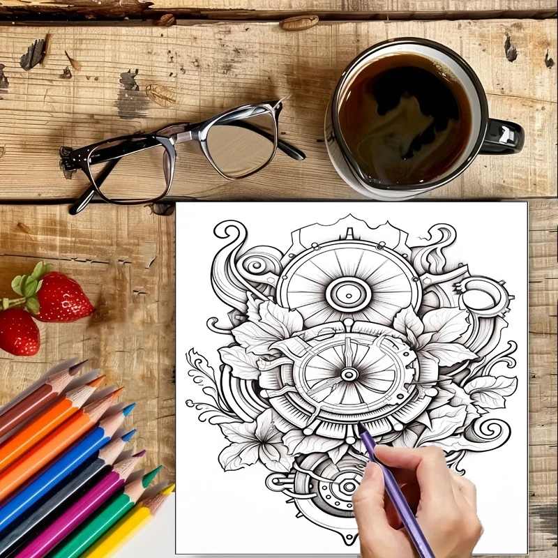 Livre de coloriage Steampunk F - Chalk Bag avis et prix