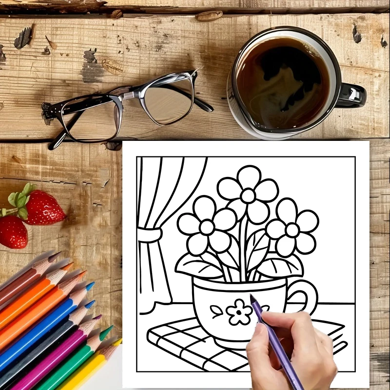 Livre de coloriage de fleurs m - Chalk Bag avis et prix