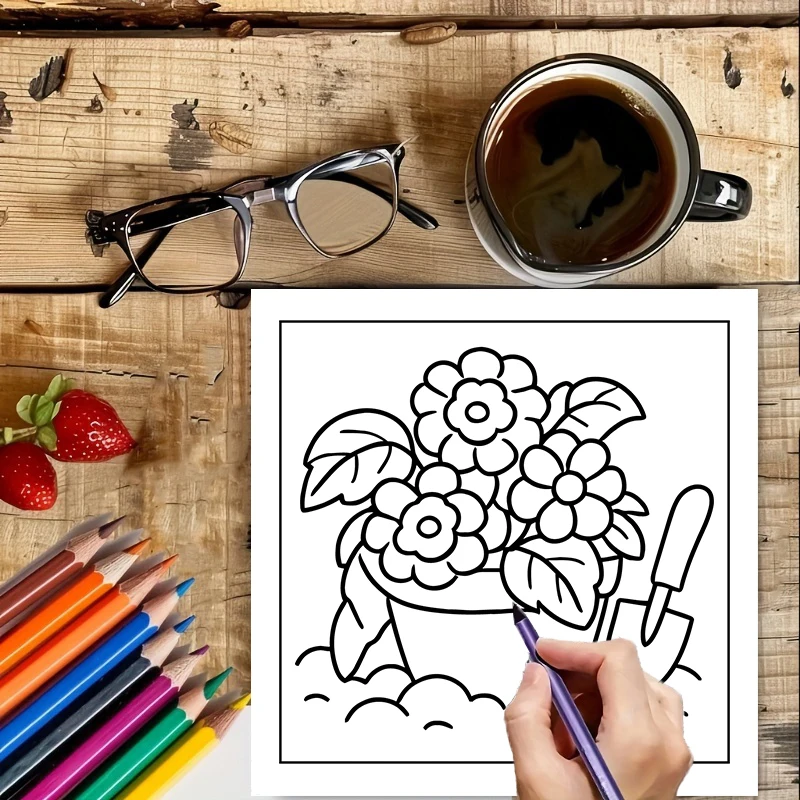 Livre de coloriage de fleurs m - Chalk Bag avis et prix